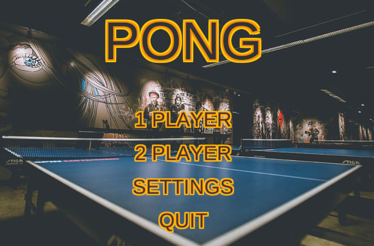 Pong game poster